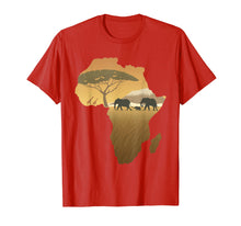 Ladda upp bild till gallerivisning, Funny shirts V-neck Tank top Hoodie sweatshirt usa uk au ca gifts for Africa T-Shirt Elephant Map Dad South Animal Big Five Safari 1560922
