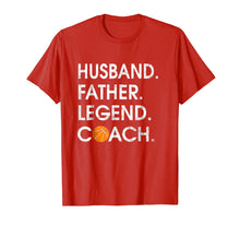 Ladda upp bild till gallerivisning, Funny shirts V-neck Tank top Hoodie sweatshirt usa uk au ca gifts for Husband Father Legend Coach: Funny basketball Gift Shirt 1837326
