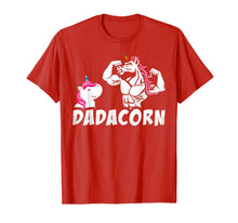 Ladda upp bild till gallerivisning, Dadacorn Muscle Unicorn Dad Baby Fathers Day funny Gift T-Shirt 214290
