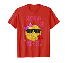 Ladda upp bild till gallerivisning, Funny shirts V-neck Tank top Hoodie sweatshirt usa uk au ca gifts for Cute Emoji 8 Years Old Shirt 8th Birthday Princess Gift 2117497
