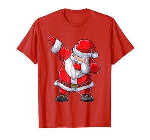 Funny shirts V-neck Tank top Hoodie sweatshirt usa uk au ca gifts for Boys Christmas Shirt Dabbing Santa Kids Men Xmas Gifts Tees 1483652