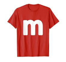 Ladda upp bild till gallerivisning, letter m Shirt lower case alphabet matching Halloween Tee 82238
