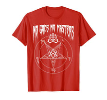 Ladda upp bild till gallerivisning, No Gods No Masters Satanic Baphomet Devil T-Shirt-2040587

