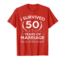 Ladda upp bild till gallerivisning, 50th Wedding Anniversary Gifts Couples Husband Wife 50 Years T-Shirt-439990

