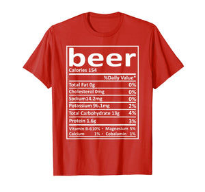 Funny shirts V-neck Tank top Hoodie sweatshirt usa uk au ca gifts for Beer Nutrition Thanksgiving Costume Food Facts Xmas Gifts T-Shirt 635134