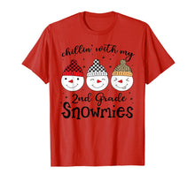 Ladda upp bild till gallerivisning, Chillin&#39; With My 2nd Grade Snowmies Christmas Teacher Gifts T-Shirt-1679960
