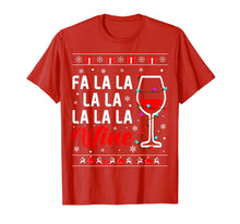 Ladda upp bild till gallerivisning, Funny shirts V-neck Tank top Hoodie sweatshirt usa uk au ca gifts for Fa La La La Wine With Christmas Lights Ugly Sweater T-Shirt 1376669
