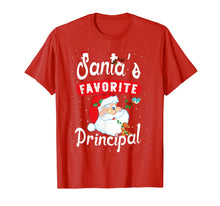 Ladda upp bild till gallerivisning, Santa's Favorite Principal Christmas Funny Teacher School T-Shirt
