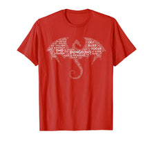 Ladda upp bild till gallerivisning, Dragon Word Art | D20 Tabletop Role Playing Game | RPG T-Shirt-79334
