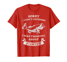 Ladda upp bild till gallerivisning, Funny shirts V-neck Tank top Hoodie sweatshirt usa uk au ca gifts for i was thinking about Fishing Gift Funny Distressed Classic T-Shirt 1311935
