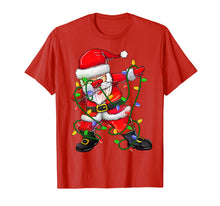 Ladda upp bild till gallerivisning, Dabbing Santa Shirt for Boys Girls Christmas Tree Lights T-Shirt-250715
