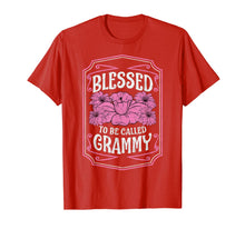 Ladda upp bild till gallerivisning, Blessed To Be Called Grammy Cute Floral Christmas Gifts T-Shirt-3159722
