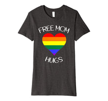 Ladda upp bild till gallerivisning, free mom hugs tshirt rainbow heart LGBT pride month Premium T-Shirt 1307824
