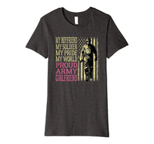 Ladda upp bild till gallerivisning, My Boyfriend My Soldier Hero Proud Army Girlfriend Lover Premium T-Shirt 892072
