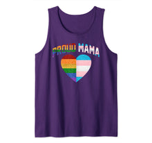Ladda upp bild till gallerivisning, proud Mama flag heart Rainbow LGBT Transgender Pride Month Tank Top 279949
