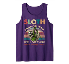 Ladda upp bild till gallerivisning, Vintage Sloth Running Team We'll Get There Funny Sloth Tank Top 58738
