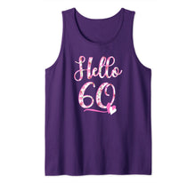Ladda upp bild till gallerivisning, Hello Sixty 60 years old 60th Birthday Women's Gifts Flowers Tank Top 701897
