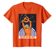 Ladda upp bild till gallerivisning, Soviet Tshirt Sputnik Gagarin Space Ussr Cccp Vintage Poster
