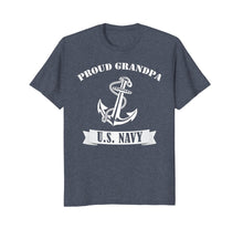 Ladda upp bild till gallerivisning, Funny shirts V-neck Tank top Hoodie sweatshirt usa uk au ca gifts for Proud Grandpa U.S. Navy T Shirt 2681960
