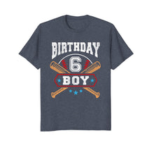 Ladda upp bild till gallerivisning, Kids 6 Years Old Boy 6th Birthday T-Shirt Baseball Gift 1160774

