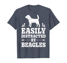 Ladda upp bild till gallerivisning, Funny shirts V-neck Tank top Hoodie sweatshirt usa uk au ca gifts for Easily Distracted By Beagles Funny Dog Lover Gifts Beagle T-Shirt 879791
