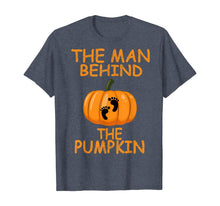 Ladda upp bild till gallerivisning, Mens Funny Halloween Pregnancy, The Man Behind The Pumpkin T-Shirt 346075

