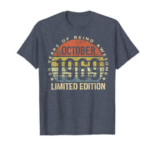 Ladda upp bild till gallerivisning, Born October 1969 Limited Edition Bday Gifts 50th Birthday T-Shirt 103186
