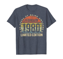 Ladda upp bild till gallerivisning, Born February 1980 Limited Edition Bday Gifts 40th Birthday T-Shirt-538759
