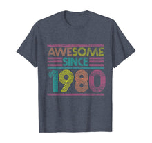 Ladda upp bild till gallerivisning, Awesome Since 1980 40th Birthday Gifts 40 Years Old T-Shirt-169308
