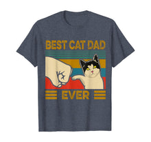 Ladda upp bild till gallerivisning, Vintage Best Cat Dad Ever Bump Fit T-Shirt-147802
