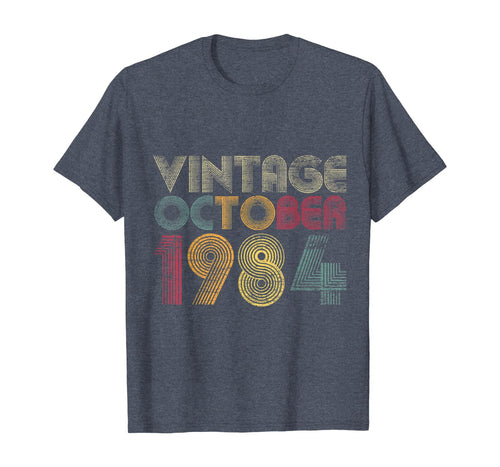 35th Birthday Gifts - Vintage October 1984 T-Shirt 143775