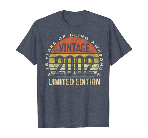 18 Year Old Gifts Vintage 2002 Limited Edition 18th Birthday T-Shirt-65842