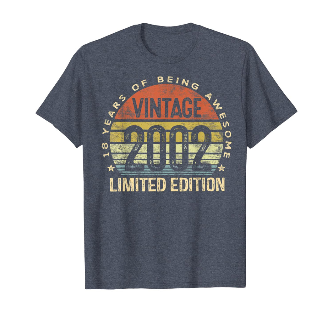18 Year Old Gifts Vintage 2002 Limited Edition 18th Birthday T-Shirt-65842