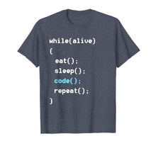 Ladda upp bild till gallerivisning, Funny shirts V-neck Tank top Hoodie sweatshirt usa uk au ca gifts for While Alive Eat Sleep Code Repeat T-Shirt - Programming Tee 2537012
