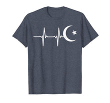 Ladda upp bild till gallerivisning, Muslim heartbeats Gift Ramadan moon Crescent clothes Eid tee T-Shirt 320372

