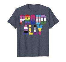 Ladda upp bild till gallerivisning, Proud Ally LGBTQ Lesbian Gay Bisexual Trans Pan Queer Gift T-Shirt 162153
