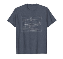 Ladda upp bild till gallerivisning, Funny shirts V-neck Tank top Hoodie sweatshirt usa uk au ca gifts for P-51D Mustang Bomber Blueprint Shirt 1482568
