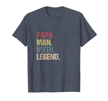 Ladda upp bild till gallerivisning, papa man myth legend t-shirt gift for father dad daddy tee T-Shirt 75963
