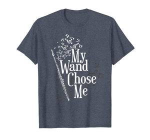 Funny shirts V-neck Tank top Hoodie sweatshirt usa uk au ca gifts for Flute T-Shirt My Wand Chose Me Flutist Gifts Music 283684