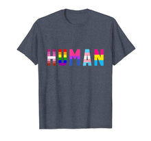 Ladda upp bild till gallerivisning, HUMAN Flag LGBT Gay Pride Month Transgender T Shirt Support 32516
