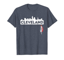 Ladda upp bild till gallerivisning, Funny shirts V-neck Tank top Hoodie sweatshirt usa uk au ca gifts for Cleveland Skyline and Native American Feather T-shirt 2079419
