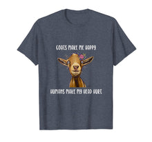 Ladda upp bild till gallerivisning, Funny shirts V-neck Tank top Hoodie sweatshirt usa uk au ca gifts for Goats Make me Happy Shirt, Goat Lover T-Shirt 642860
