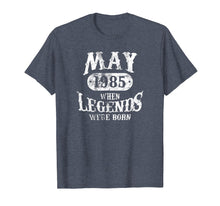 Ladda upp bild till gallerivisning, Funny shirts V-neck Tank top Hoodie sweatshirt usa uk au ca gifts for May 1985 Birthday T-Shirt 34th Birthday The Living Legend 2486970
