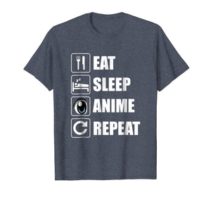 Funny shirts V-neck Tank top Hoodie sweatshirt usa uk au ca gifts for Eat Sleep Anime Repeat TShirt | Funny Anime Lovers Gifts 1102328