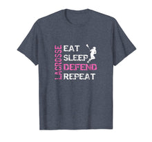 Ladda upp bild till gallerivisning, Funny shirts V-neck Tank top Hoodie sweatshirt usa uk au ca gifts for Girls Lacrosse T Shirt Lax Gear Gifts Eat Sleep Defend 2035444
