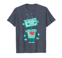 Ladda upp bild till gallerivisning, Robot Heart Valentine's Day Gift Shirt For Kids Girls 834635
