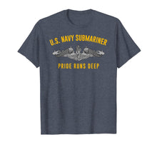 Ladda upp bild till gallerivisning, US Navy Submariner Shirt Pride Runs Deep Sub Veteran Tee 362500
