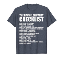 Ladda upp bild till gallerivisning, Mens Funny Bachelor Party Checklist Shirt - Groomsmen Best M 1059682
