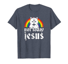 Ladda upp bild till gallerivisning, Funny shirts V-neck Tank top Hoodie sweatshirt usa uk au ca gifts for Not Today Jesus Shirt Rainbow Satanic Cat Goth Concert Gift 845713
