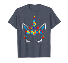 Ladda upp bild till gallerivisning, Funny shirts V-neck Tank top Hoodie sweatshirt usa uk au ca gifts for Autism Awareness Unicorn With Colorful Puzzle Tshirt 2122501
